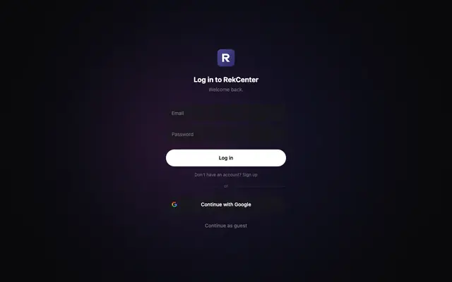 Screenshot of RekCenter