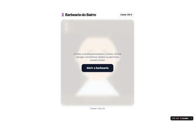 Screenshot of Barbearia do Bairro — Jogo de Barbeiro