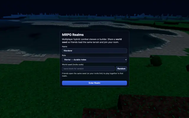 Screenshot of MRPG Realms
