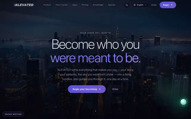 Screenshot of XLEVATED — become who you were meant to be
