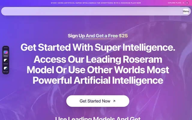 Screenshot of Roseram Workspace | Build with Routed AI