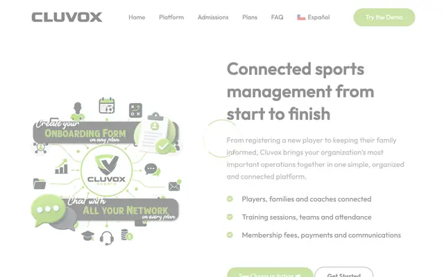 Screenshot of Cluvox Sports | Sports Club Management Software