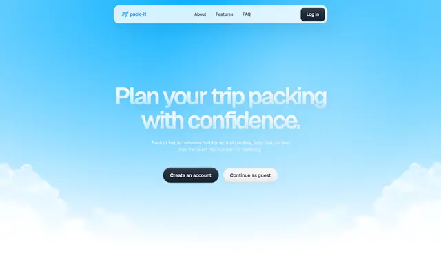 Screenshot of Pack-It