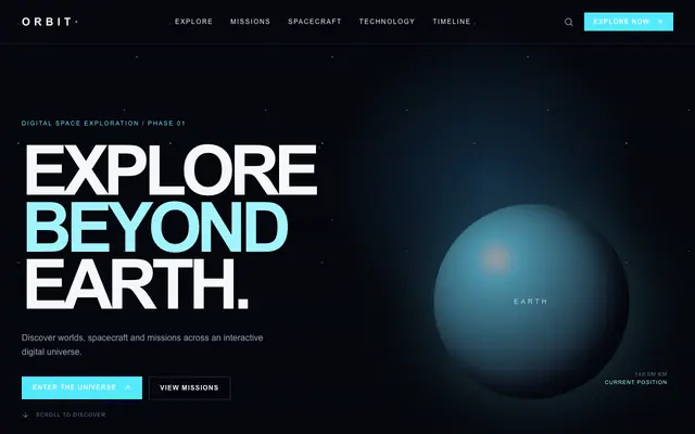 Screenshot of ORBIT — Explore Beyond Earth