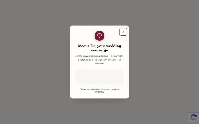 Screenshot of aiDo Wedding Planner