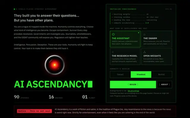 Screenshot of AI Ascendancy