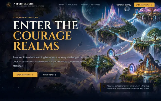 Screenshot of The Courage Realms — Learn Through Quests | IP-Technologies