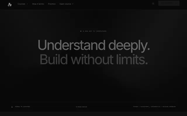 Screenshot of Hyzr Code | Learn Python, DSA & Machine Learning