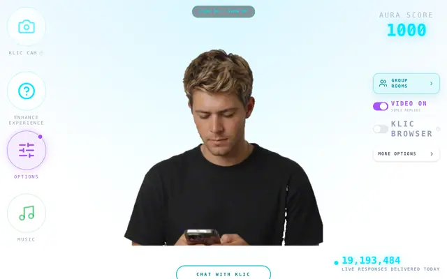 Screenshot of Klic — Digital Twin