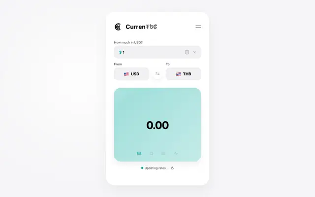 Screenshot of Currencie