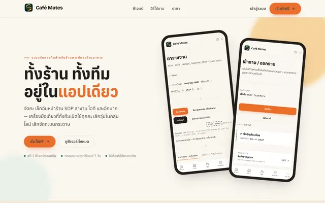 Screenshot of Café Mates