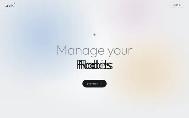 Screenshot of Crek — Gamified To-Do List & Habit Tracker