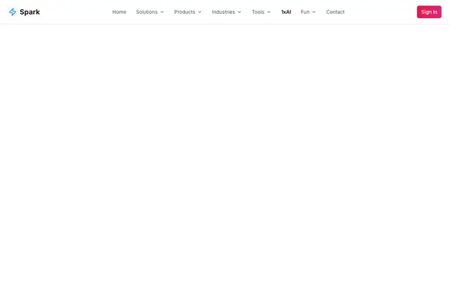 Screenshot of About 1xAI - Maker of Spark