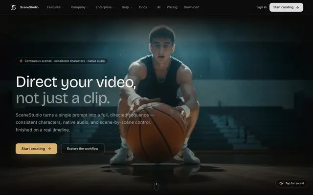 Screenshot of SceneStudio