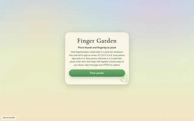 Screenshot of Finger Garden