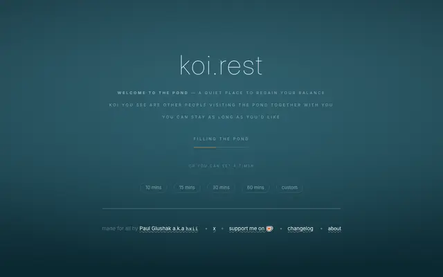 Screenshot of koi.rest