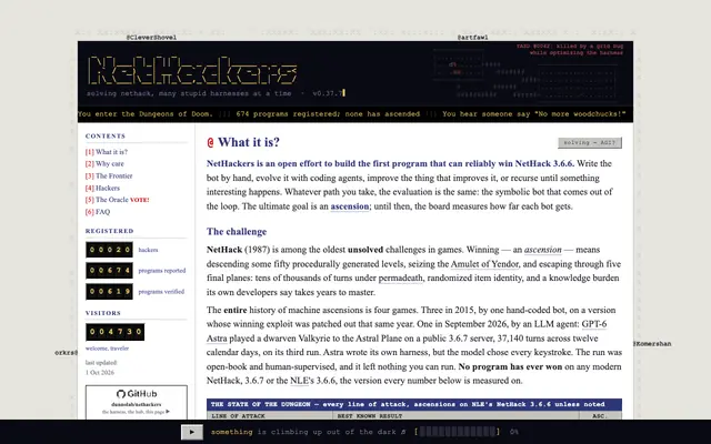 Screenshot of NetHackers