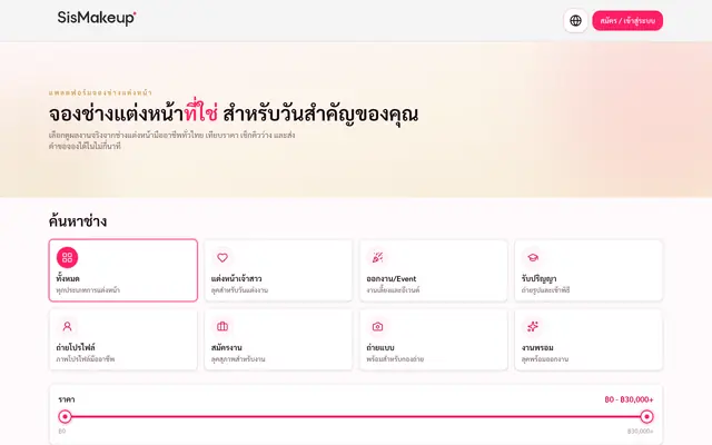 Screenshot of SisMakeup