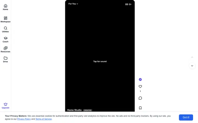 Screenshot of RauGen Studios — Create. Try on. Enjoy.