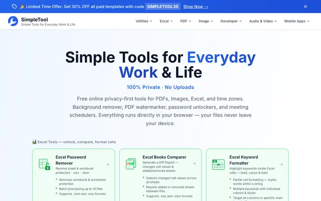 Screenshot of SimpleTool by QuickQuick - Simple Tools for Everyday Work &