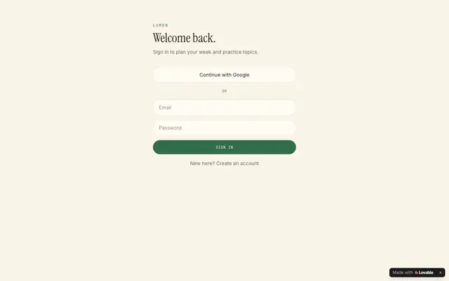Screenshot of Lumen — Simple AI Study Helper for Students