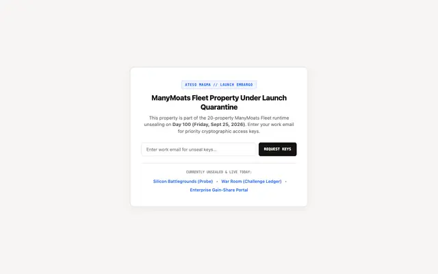 Screenshot of manymoats / research — The resident state lab