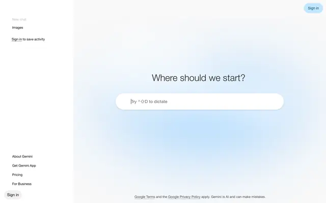 Screenshot of ‎Google Gemini