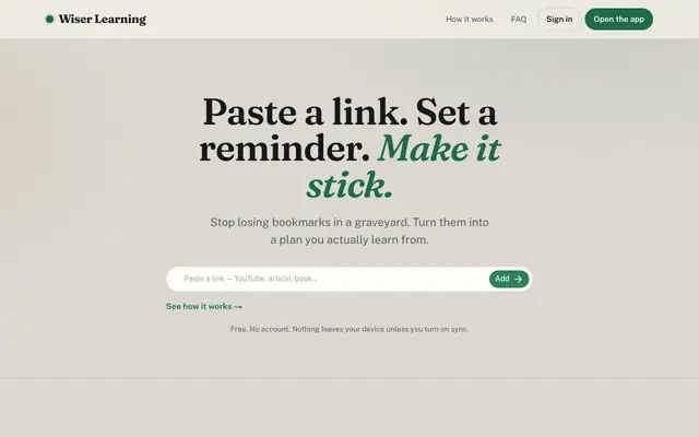 Screenshot of Your Brain's Save Button | Wiser Learning