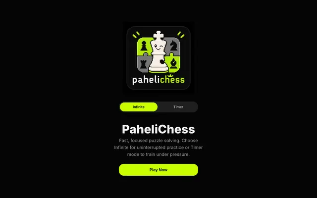 Screenshot of PaheliChess: Free Chess Puzzles | Reels-Style Tactics Trainer