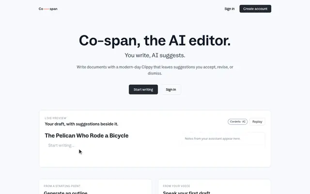 Screenshot of co — span