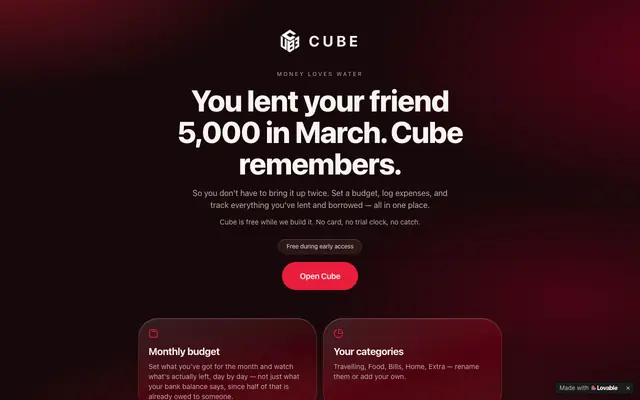 Screenshot of Cube