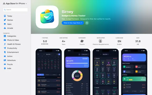 Screenshot of ‎Birney App - App Store