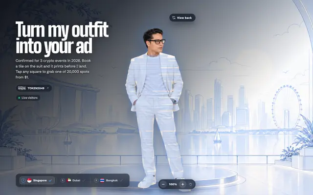 Screenshot of Edinson — Turn My Outfit Into Your Ad
