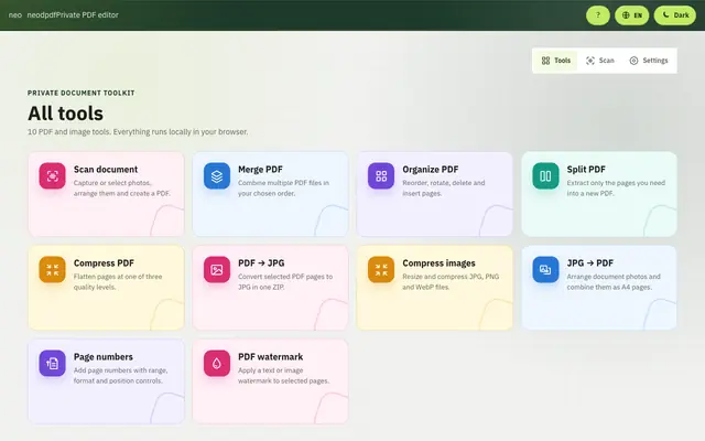 Screenshot of neodpdf