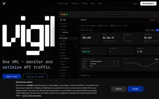 Screenshot of Vigil — one URL, every call, every cent