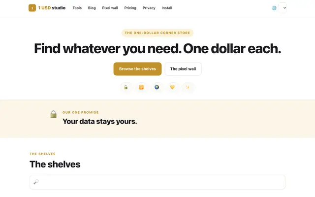 Screenshot of 1 USD studio