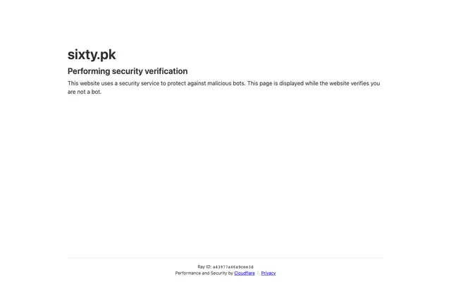 Screenshot of Sixty — Pakistan's news in 60 words