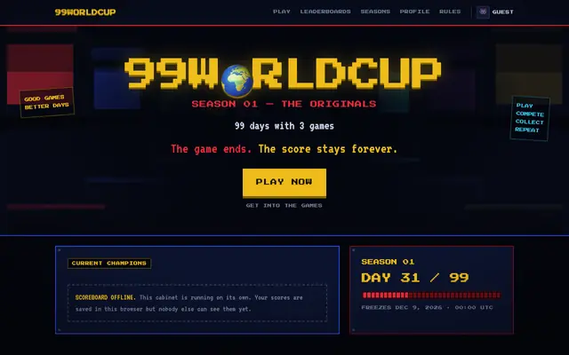 Screenshot of 99WorldCup — Season 01: The Originals