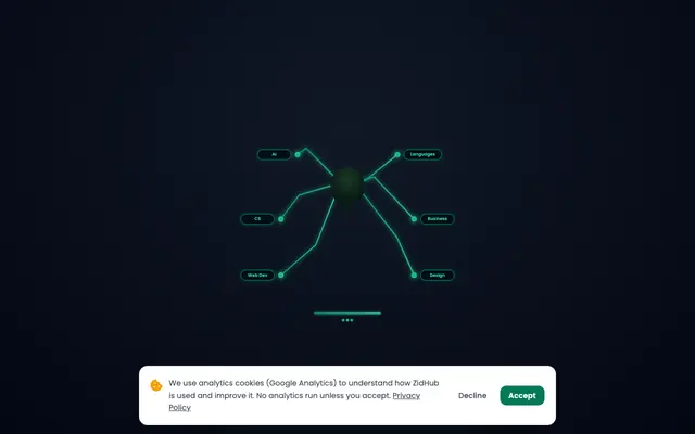 Screenshot of ZidHub