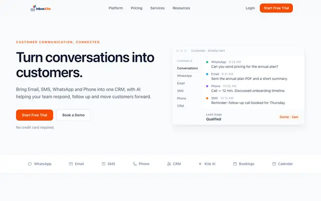 Screenshot of inboxkite