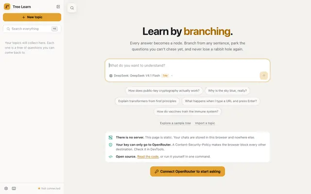 Screenshot of Tree Learn