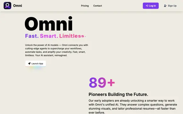 Screenshot of Omni