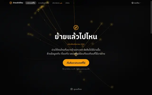 Screenshot of ย้ายแล้วไปไหน