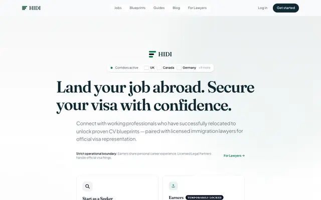 Screenshot of HIDI | Copy the people who already got hired