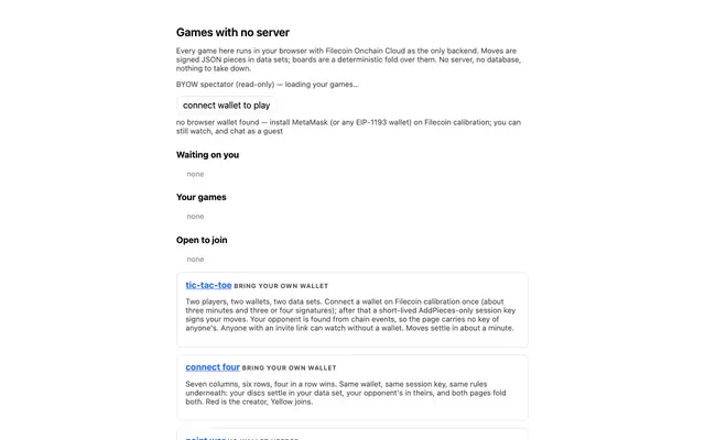 Screenshot of foc-collab games