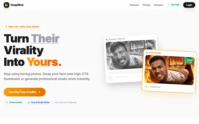 Screenshot of SnapMod | The Ultimate Toolkit for Creators & Agencies