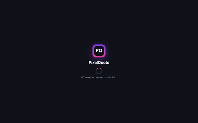 Screenshot of PixelQuote — Text-to-Graphic Generator