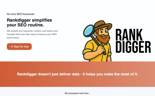 Screenshot of Rankdigger