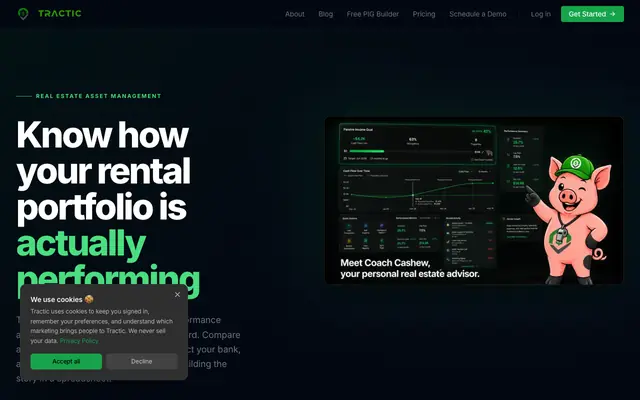 Screenshot of Login | Tractic