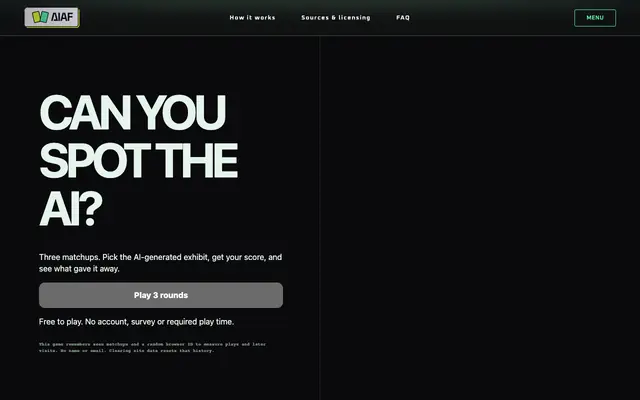 Screenshot of AI AF · Paired Challenge